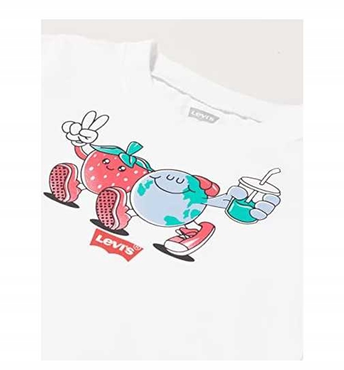 Levi’s Kinderen T-shirt – Met Opdruk Katoen Wit