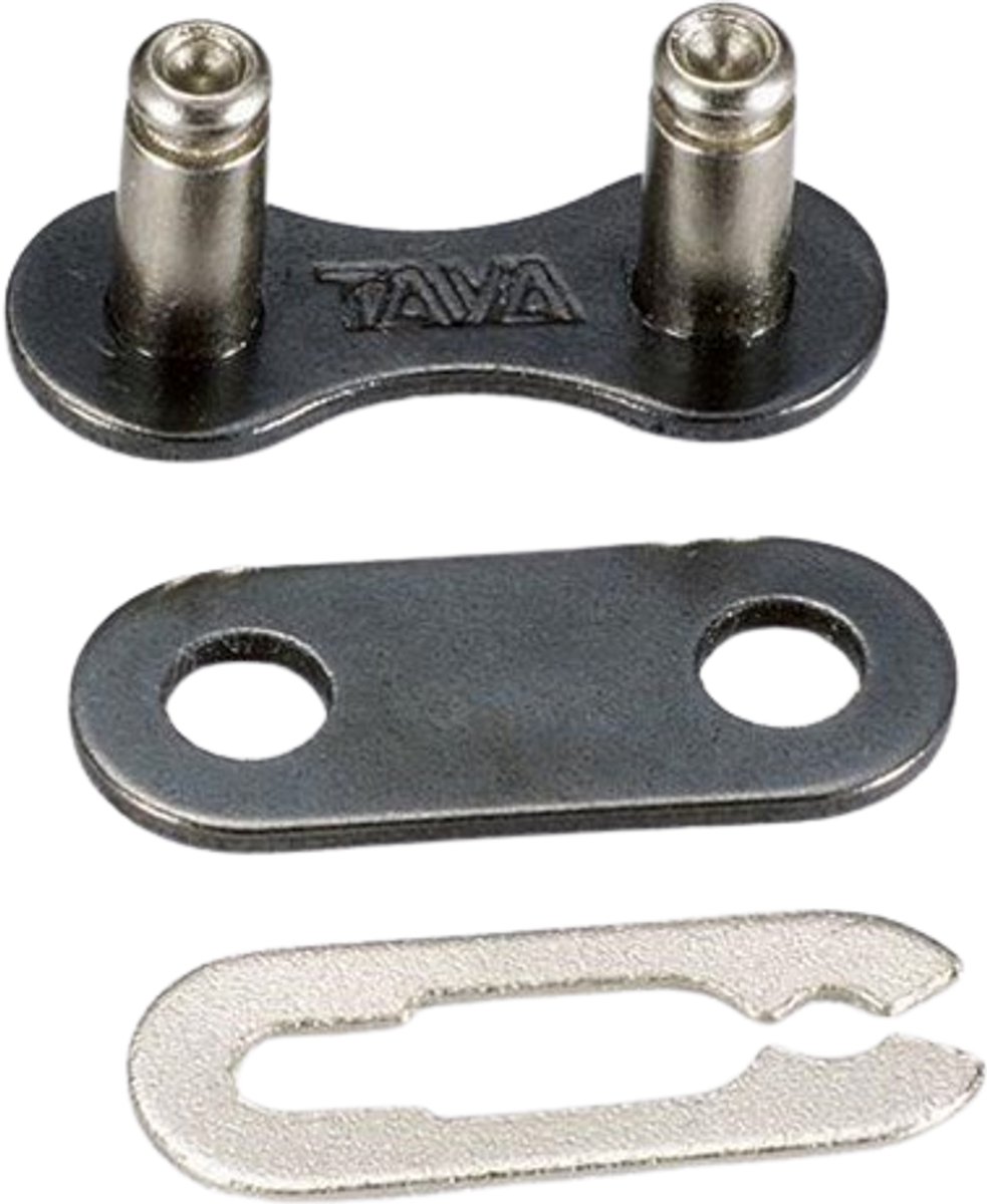 RAION - 1-Rij Kettingschakel - Zwart/Zilver - TAYA Compatibel - 7 g