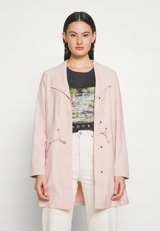 Only - Veste Classique Femme - Rose - Medium - Viscose Douce