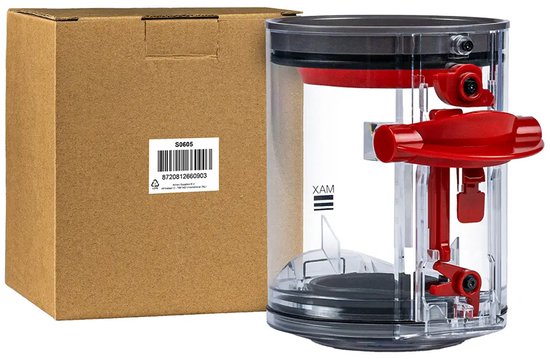 SQOON® Stofreservoir geschikt voor Dyson V12 – Gelijk aan model: 965272-01 – Vervanging voor origineel stofopvangbak, ideaal bij beschadiging of slijtage