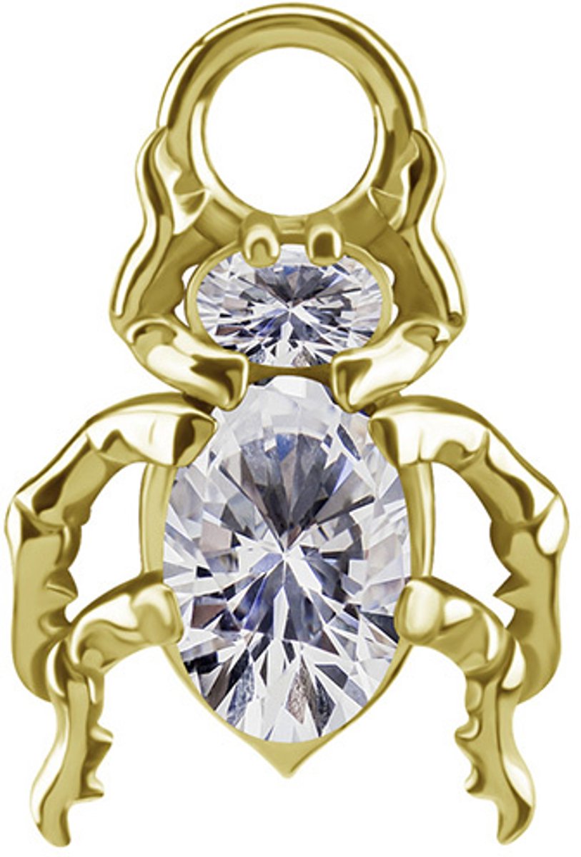 Crazy Needles D-085 Serie - Gouden Charm - CoCr NF - Zirkonia