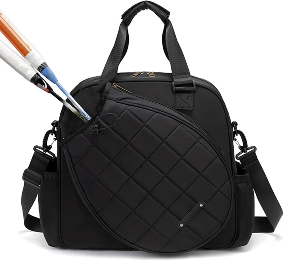 Tennistas - Rackettas Schoudertas - Sporten - Waterdichte Bescherming - 36 cm - Zwart