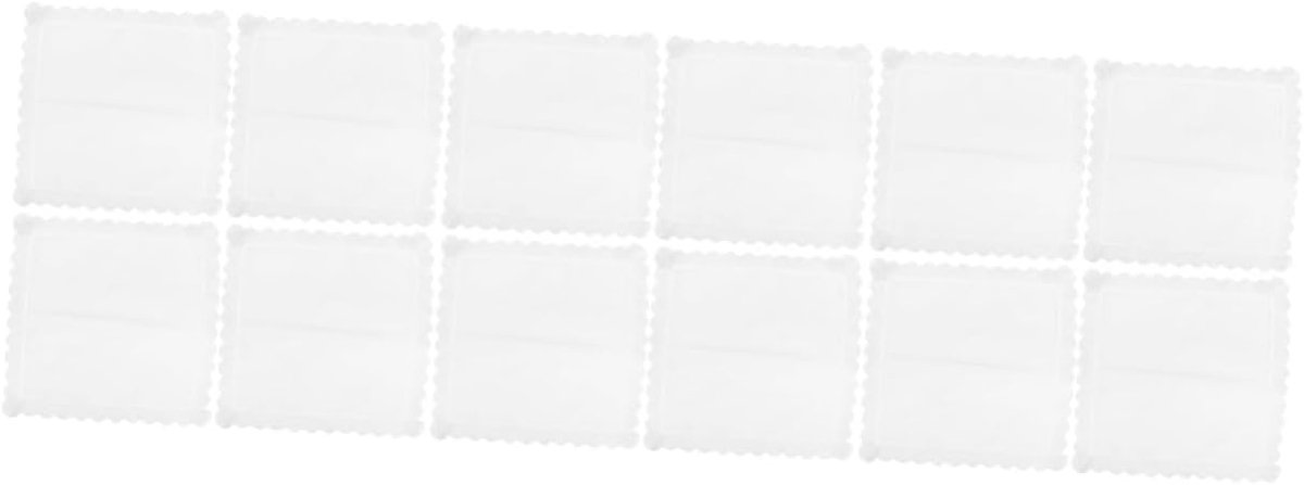 Zakdoeken Katoen - Zakdoekjes Dames - Dagelijks Gebruik - Met Kantrand - 23x25 cm - Wit