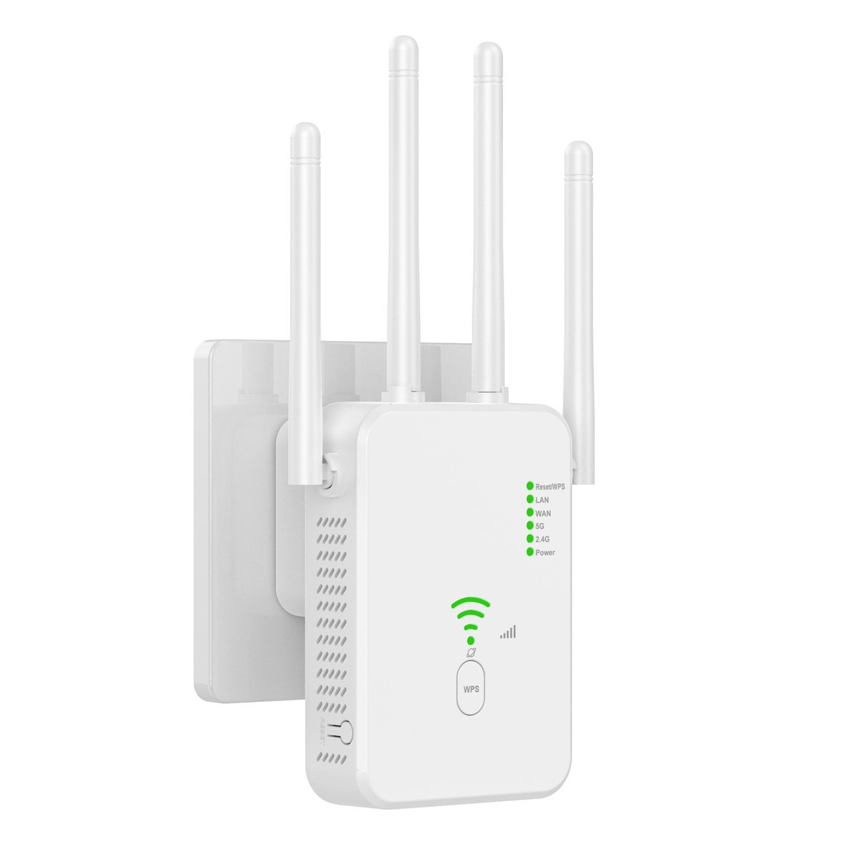 EUROTECHMART WiFi Repeater 1200 Mbps met WPS Knop - afbeelding 2