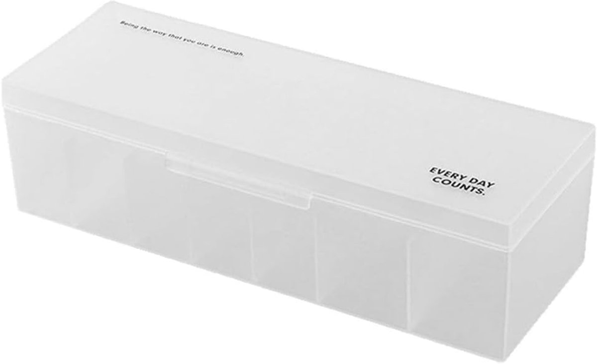 Snoer Opbergdoos - Kabel Organizer - Bureau Opruimen - Afgedekt Ontwerp - 28 x 11 x 8 cm - Wit