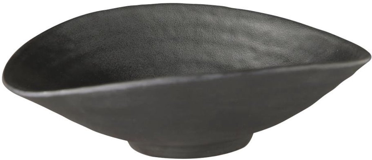 Melamine schaal - Dip kom - Snacks serveren - Steen look design - 17.5 x 15.5 cm - Zwart