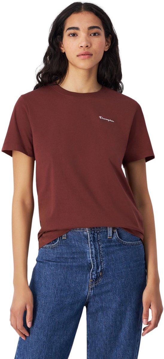 Champion T-shirt Dames SS Tee Bruin