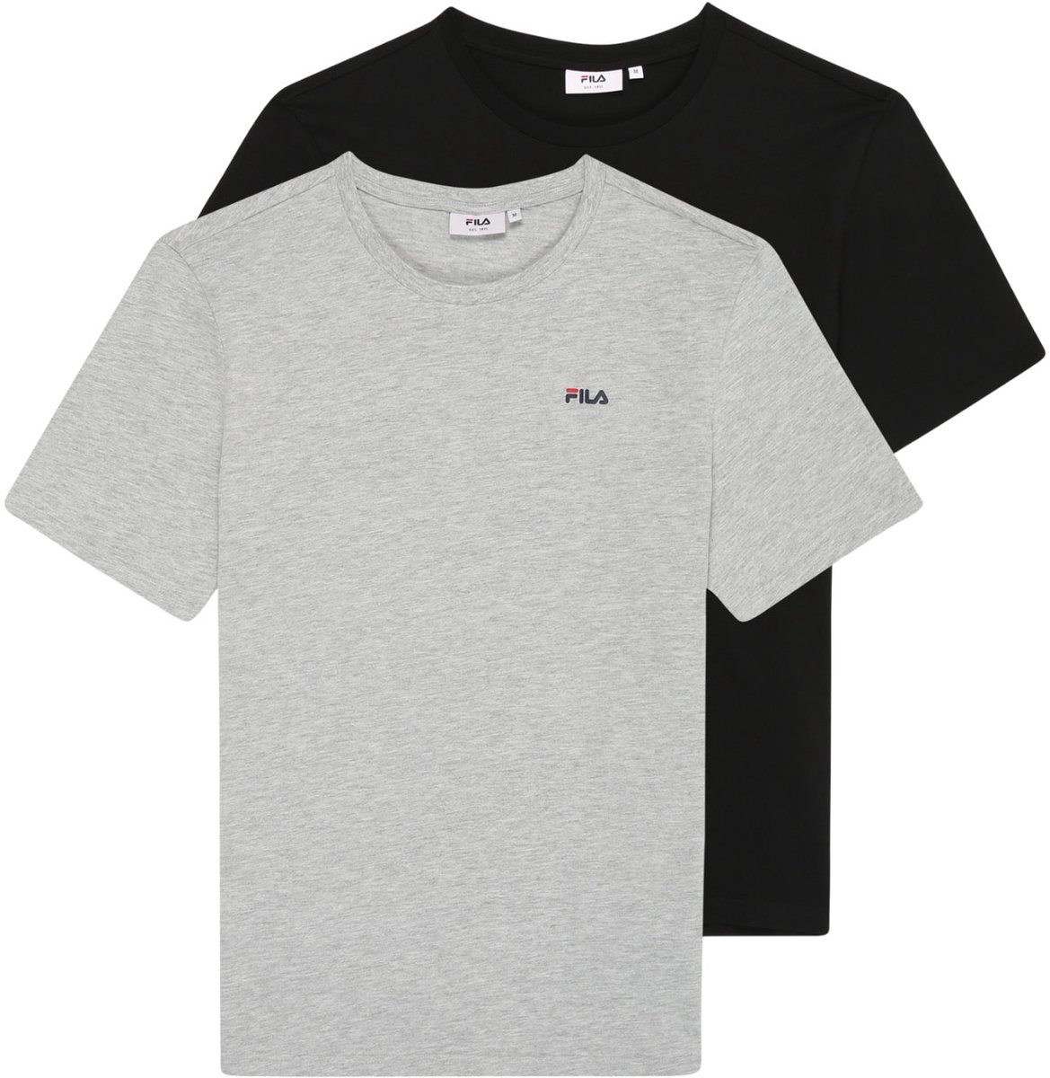 Fila T-shirt Heren Brod 2 pak Grijs