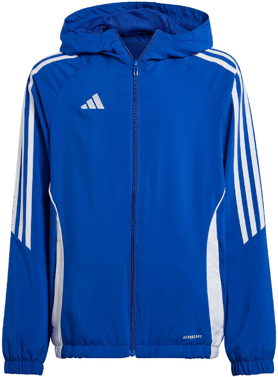 adidas Jas Kinderen Tiro 24 Blauw - Maat 164cm