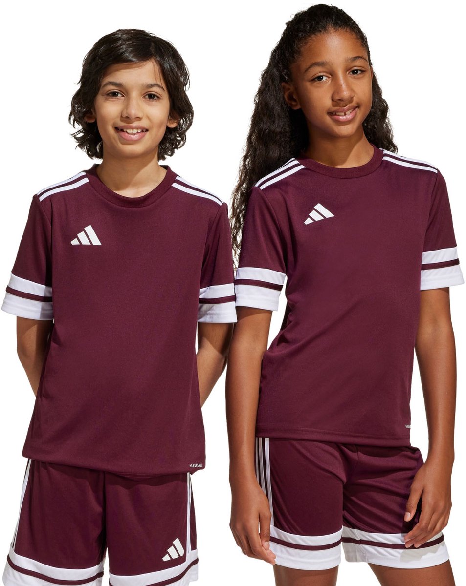 adidas T-shirt Kinderen Squadra 25 128cm Bordeauxrood
