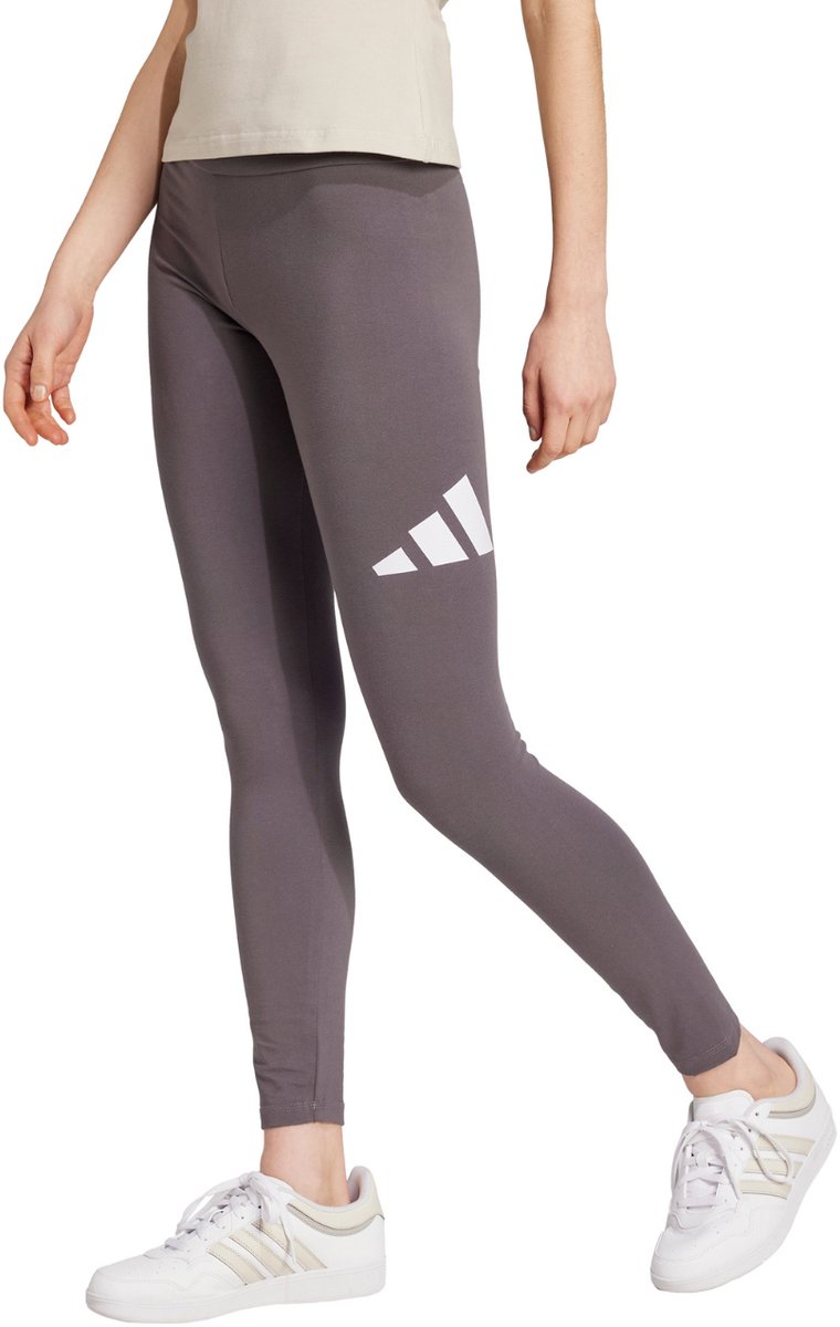 Adidas Essentials Big Logo Cotton Leggings Regular Vrouw Grijs