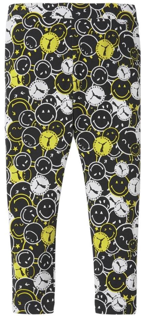 Puma Legging Kinderen x Smiley World AOP Zwart