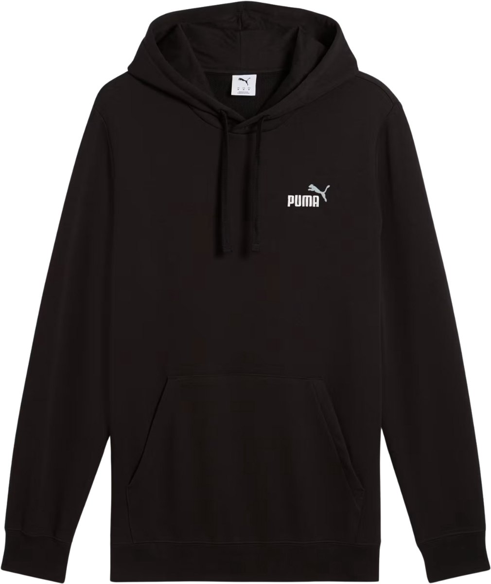 Puma Sweater Heren ESS 2 Color Small No.1 Logo Hoodie Zwart