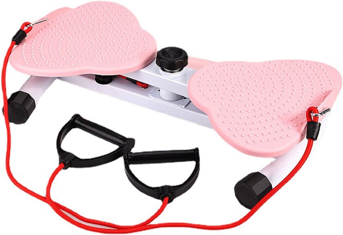 Taille Twist Board - Fitness Draaiplateau - Buikspier Training - Voetmassage Functie - 100 kg Belasting - Roze