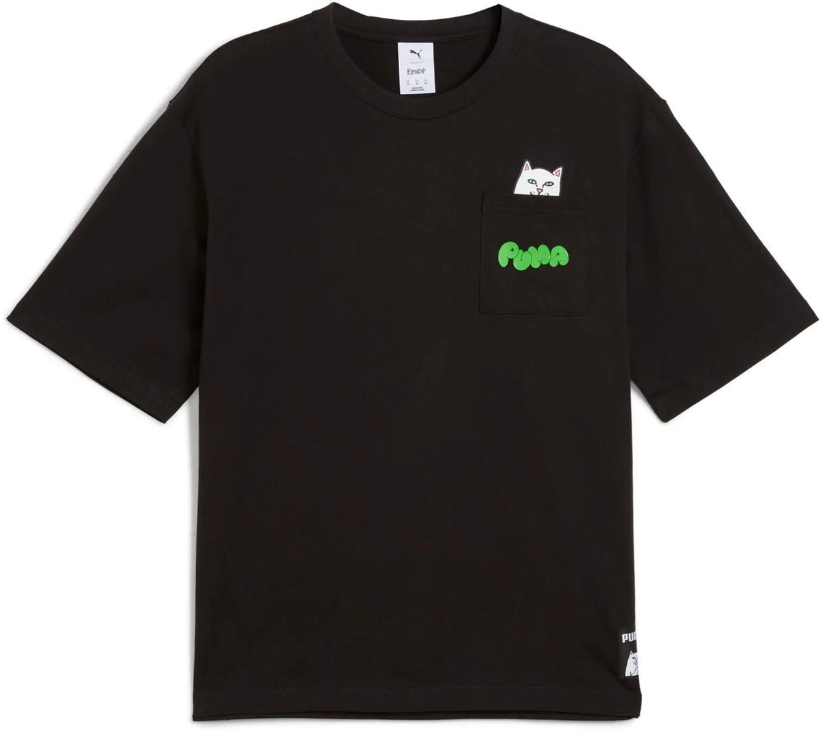 PUMA T-SHIRT X RIPNDIP RELAXED POCKET 63377901 r L Zwart