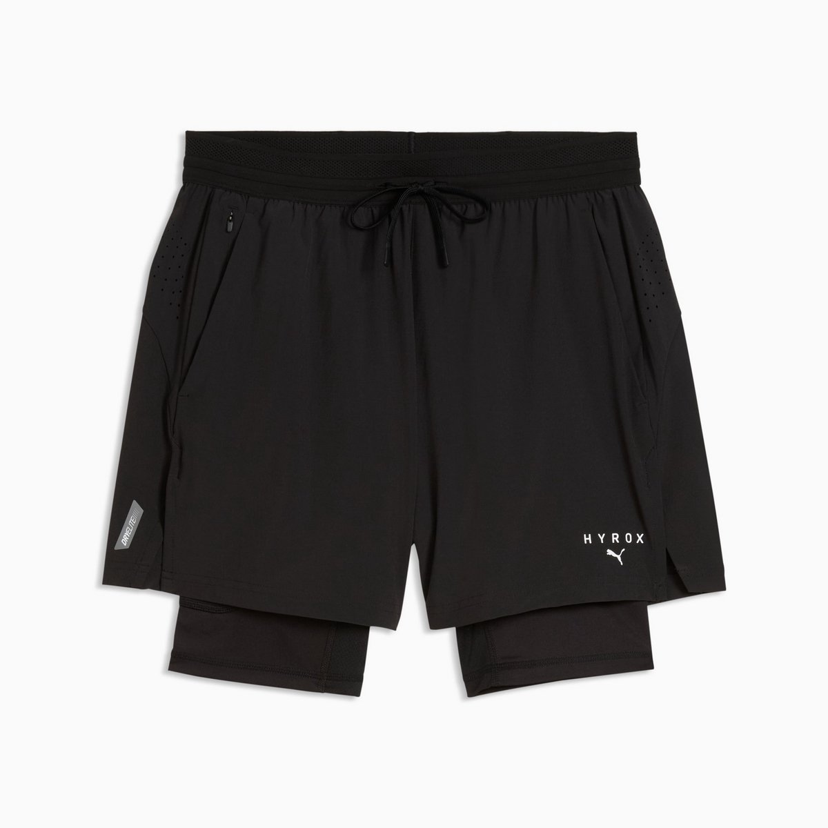 PUMA SHORTS X HYROX DRYELITE 2-IN-1 52856601 r Zwart