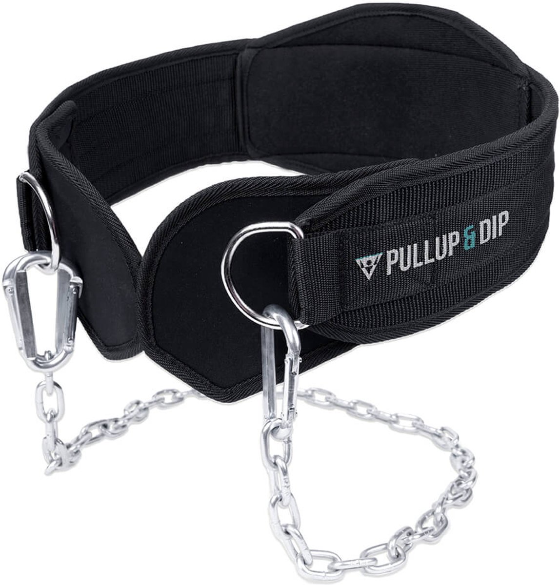 PULLUP & DIP Pro - Premium Dip Belt - Belastbaar tot 250 kg - Inclusief 100 cm Ketting - Anatomisch Gevormd Rugstuk