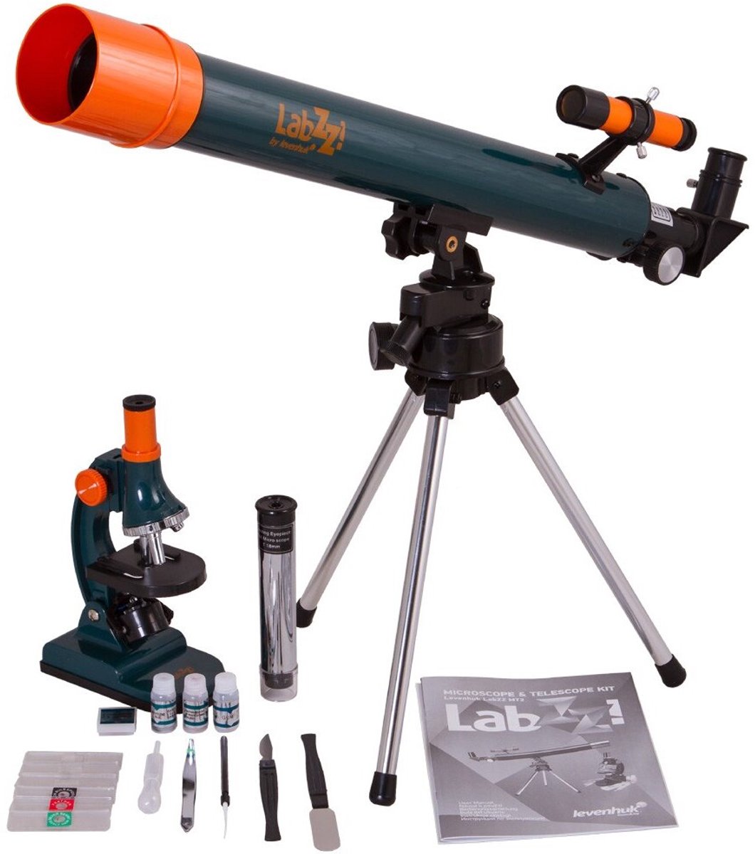 Microscoop & Telescoop Set - Microscoop - Telescoop - Sterren kijken - Micro Organismen bestuderen - Ontdeken - Biologische Microscoop - Astronomisc - Sterrenkunden - Kids