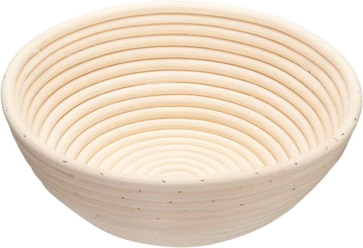 Ronde Rijsmand van Rotan 22 cm - Ideaal voor Brood Bakken