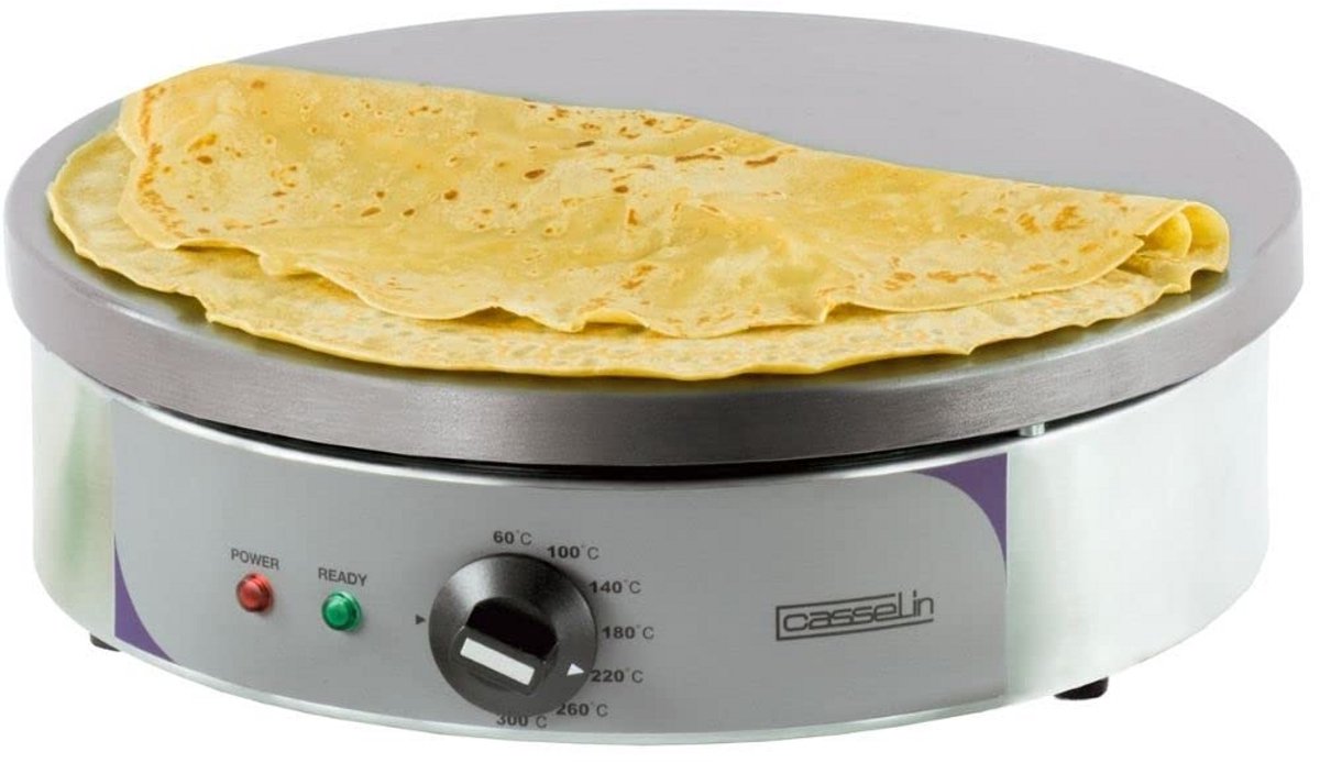 Professionele Crêpes Bakplaat Rond 40 cm – Pannenkoekenpan Met Instelbare Thermostaat