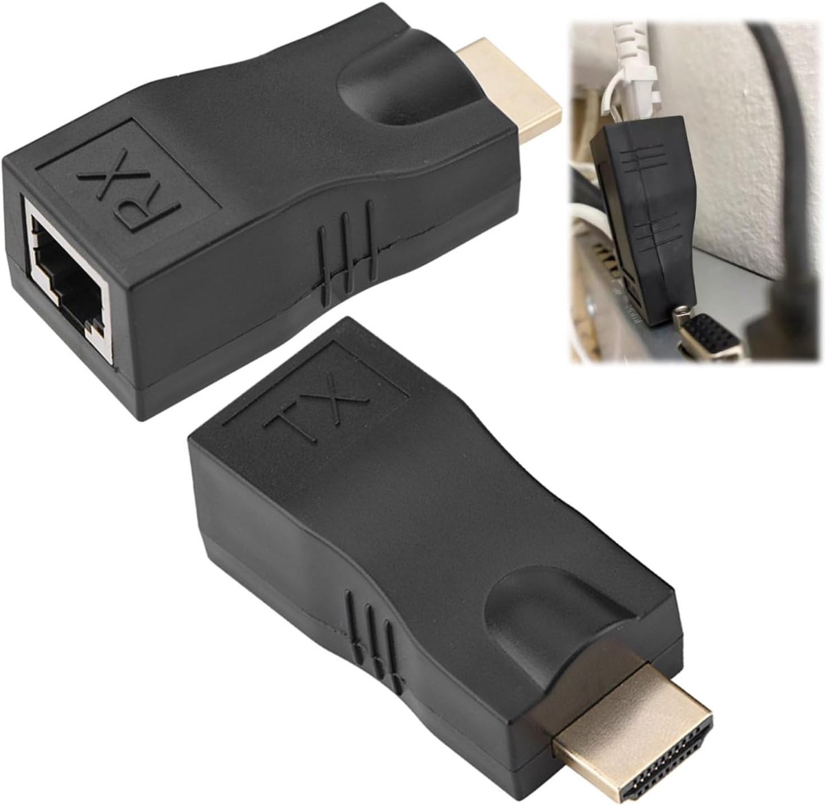 HDMI naar RJ45 extender - Hoogwaardige HDMI Converter voor Ethernet tot 30m