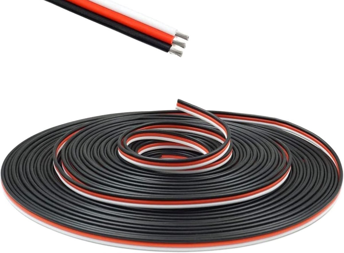 Premium 3-pins servo verlengkabel 26AWG voor modelbouw