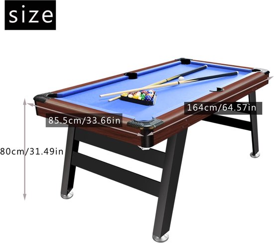Biljarttafel met accessoires 5 ft - Perfect voor thuisgebruik — afbeelding 4