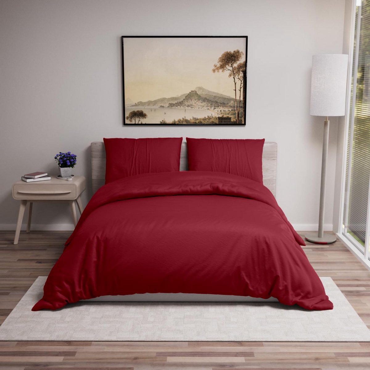 Dekbedovertrekken 200x220 cm met Kussenslopen 80x80 cm - Blauw - 100% Microvezel Bedset