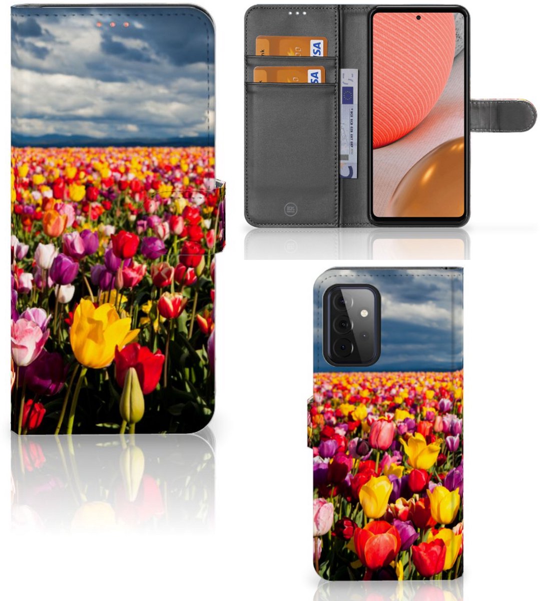 Samsung Galaxy A72 Hoesje Tulpen