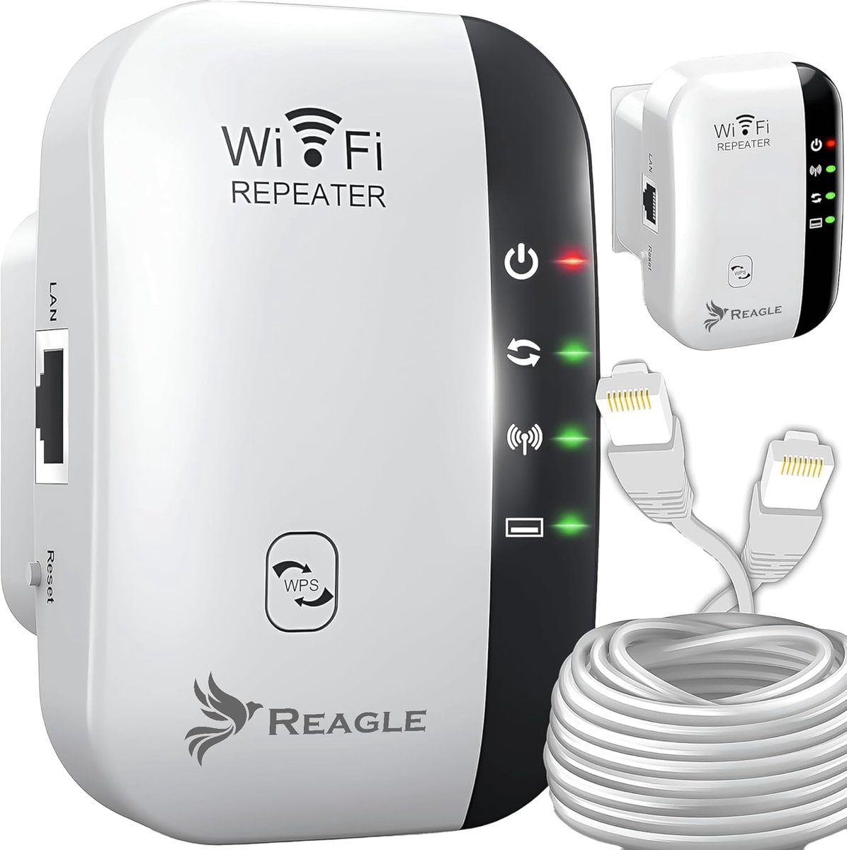 Wifi-repeater 300 Mbps | 3-in-1 WiFi-versterker met eenvoudig bereik van 10 m