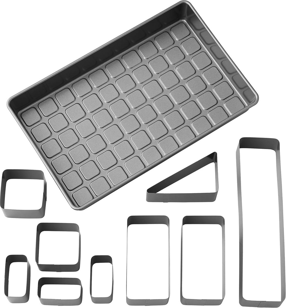 Cijfer en Letter Taartvorm Set, Antiaanbaklaag, 36,8 x 22,8 cm voor Feestelijke Taarten