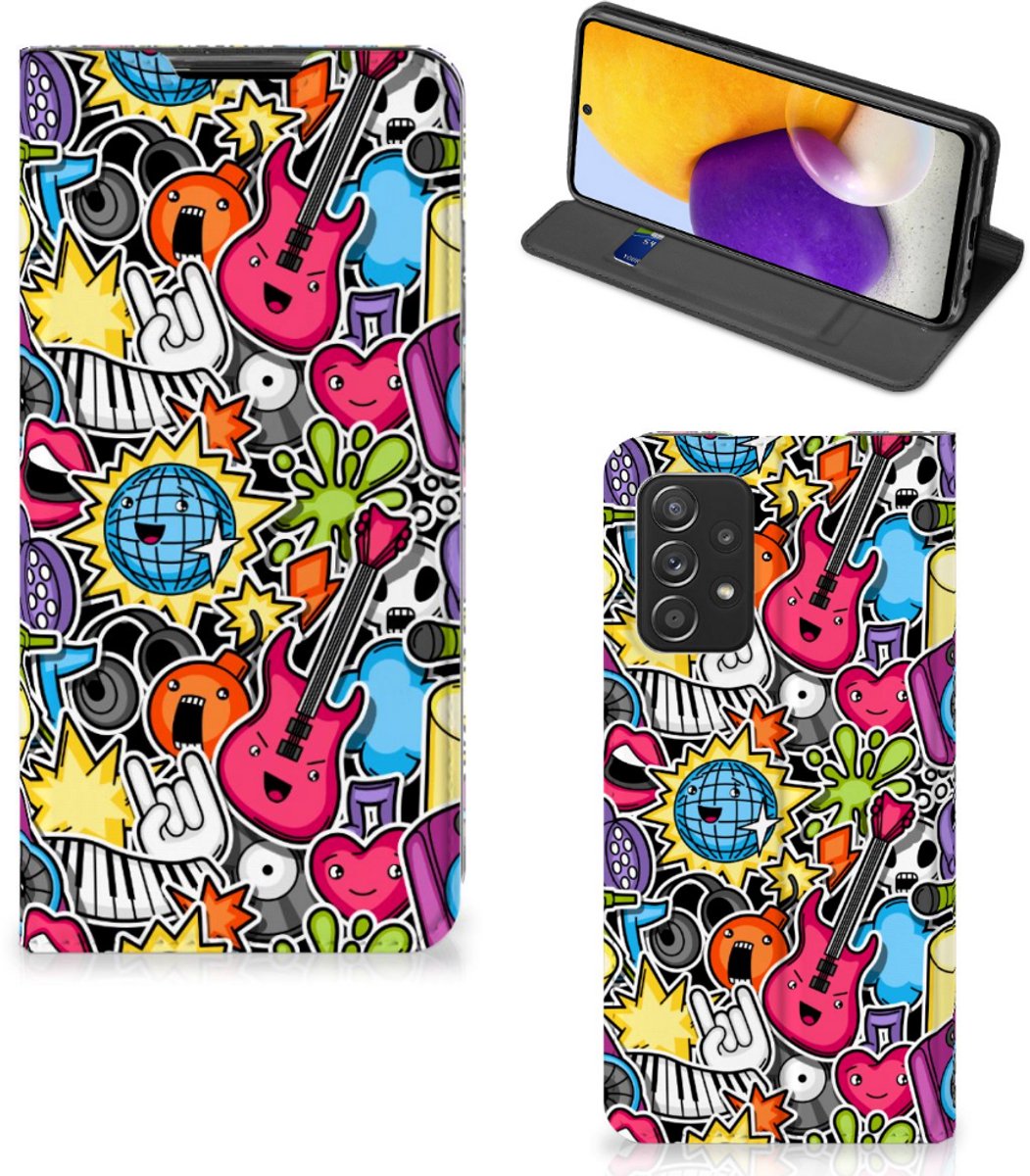 Samsung Galaxy A72 (5G/4G) Hippe Standcase Punk Rock