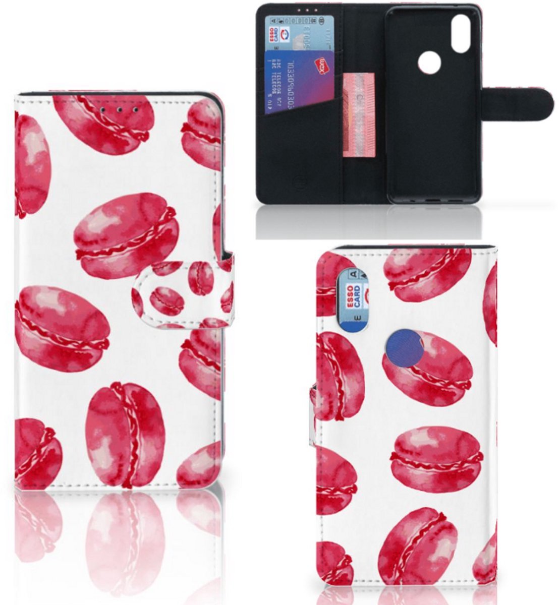 Xiaomi Mi Mix 2s Book Cover Pink Macarons