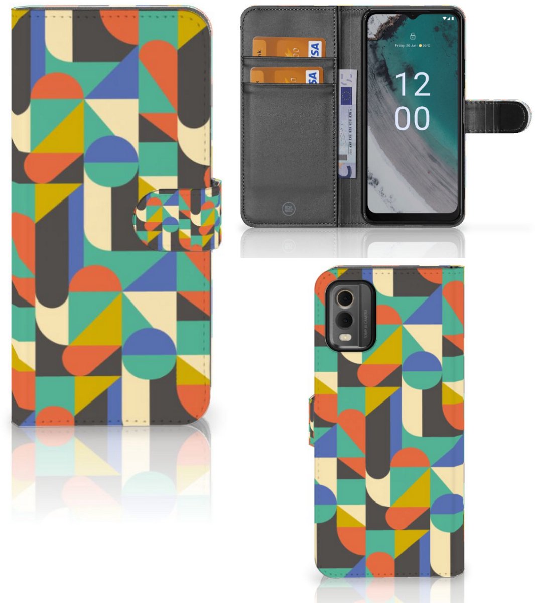 Nokia C32 Telefoon Hoesje Funky Retro