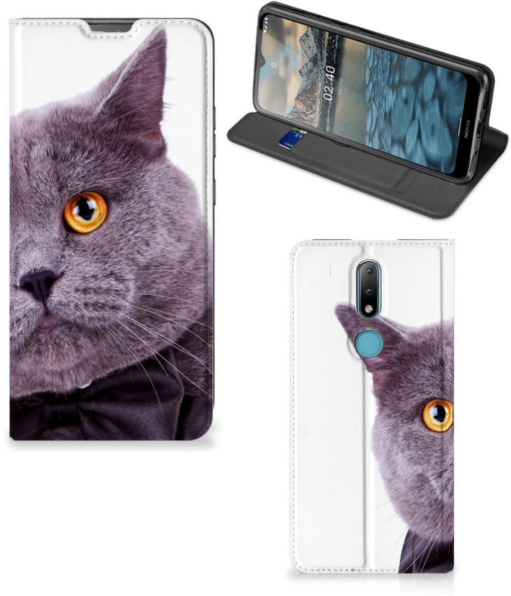 Nokia 2.4 Hoesje maken Kat