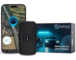 SALIND 20 4G Magnetic Up to 180 Days Battery, GPS Tracker for Vehicles, Motorcycles and Trucks, Car Tracker Device with Strong Built-in Magnet, Robust and Splashproof, Real Time