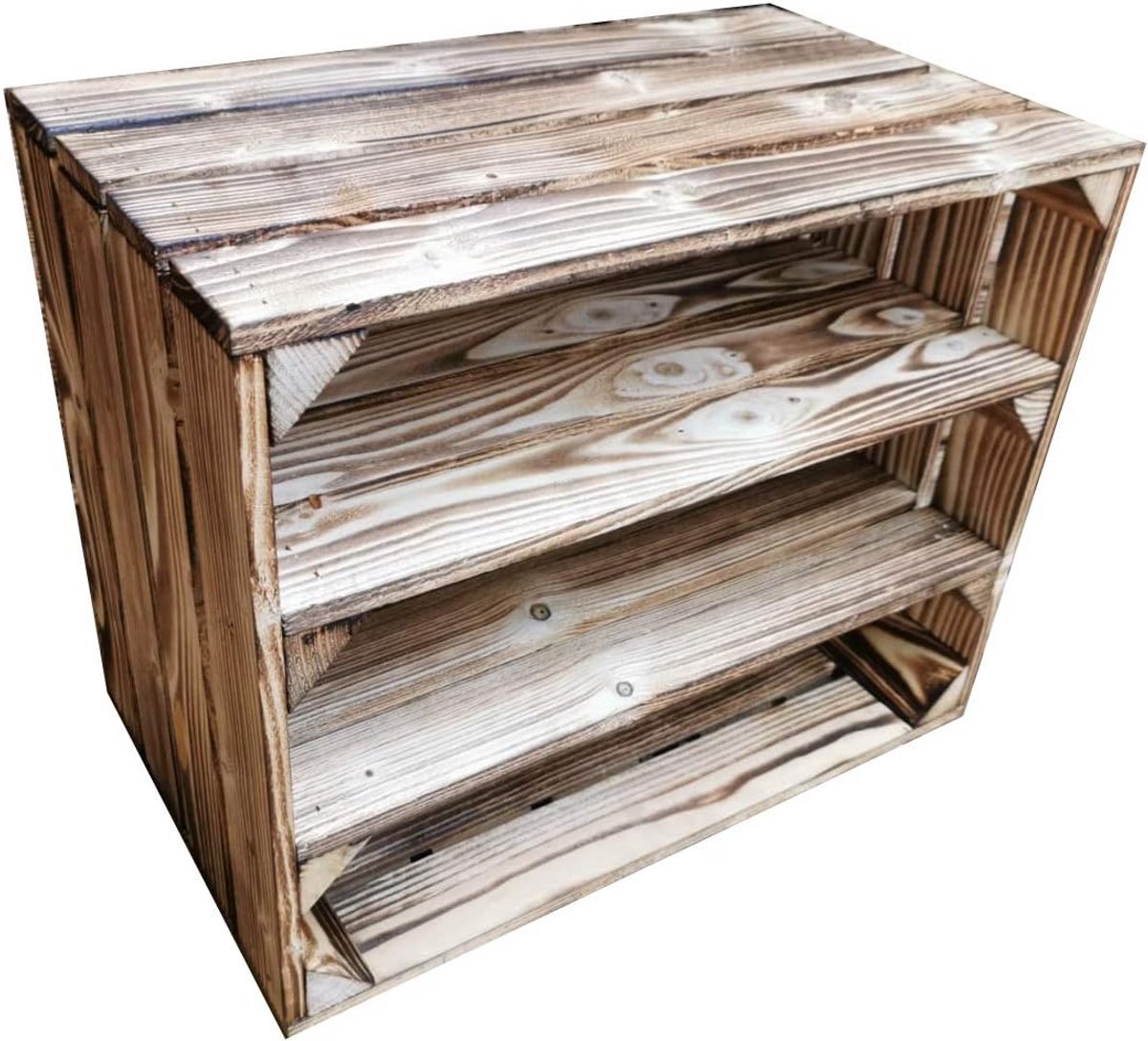 Houten Kist 50 x 40 x 30 cm – Multifunctioneel en Vintage Decoratie