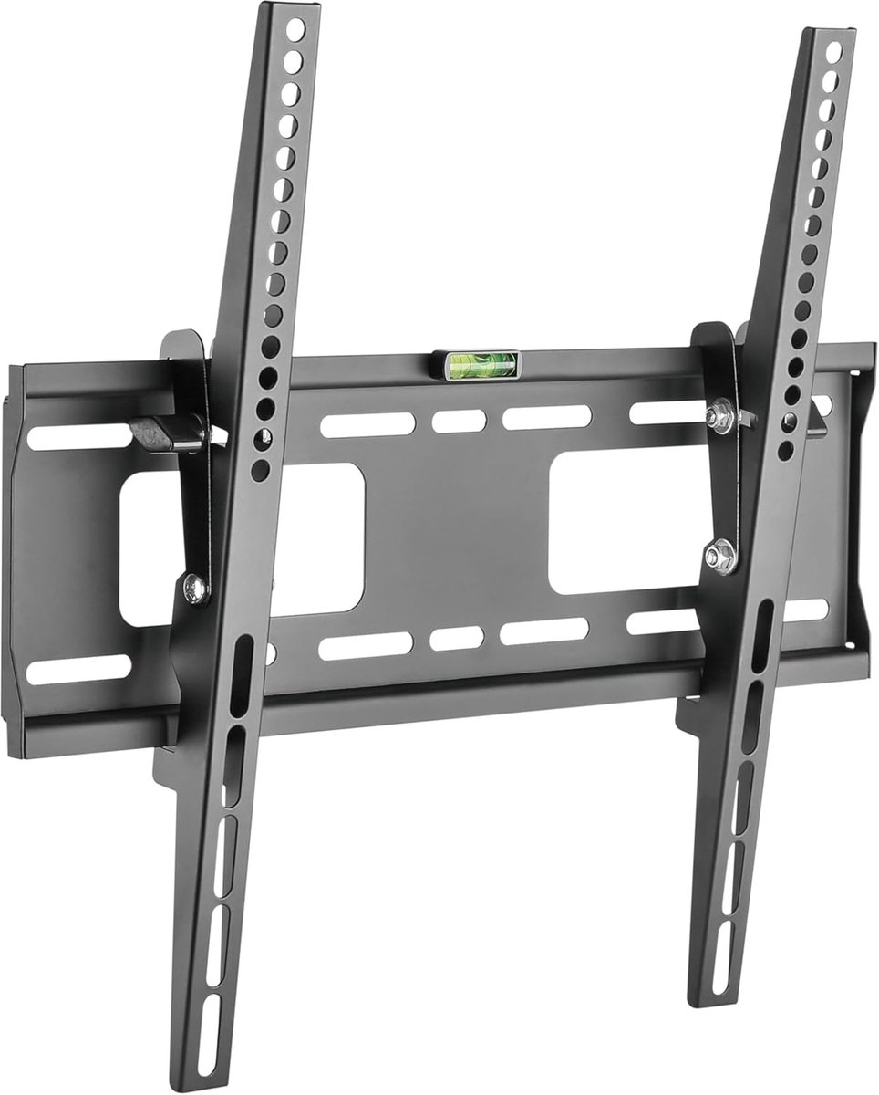 RICOO TV muurbeugel TV kantelbaar plat slim voor 32-55 inch, universele tv-beugel N2344, televisiebeugel voor muur, muurbeugel tv 55 inch tot 50 kg met max. VESA 400x400 mm