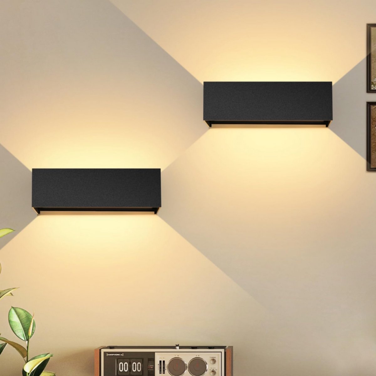 Verstelbare LED-wandlamp voor Buiten - 30W, Waterdicht, 3000K Warmwit