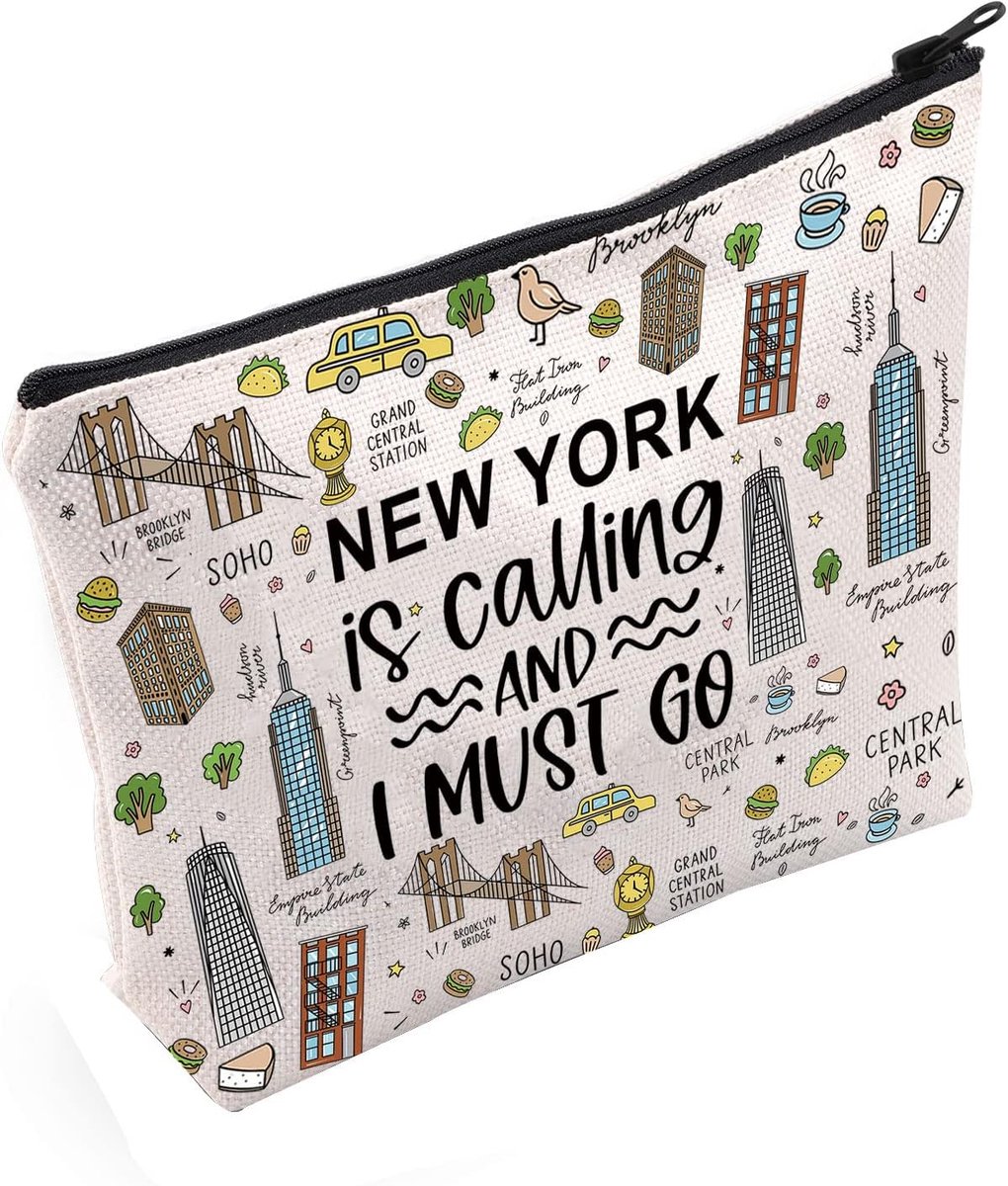 New York is Calling and I Must Go Tote Bag - Perfect Travel Gift