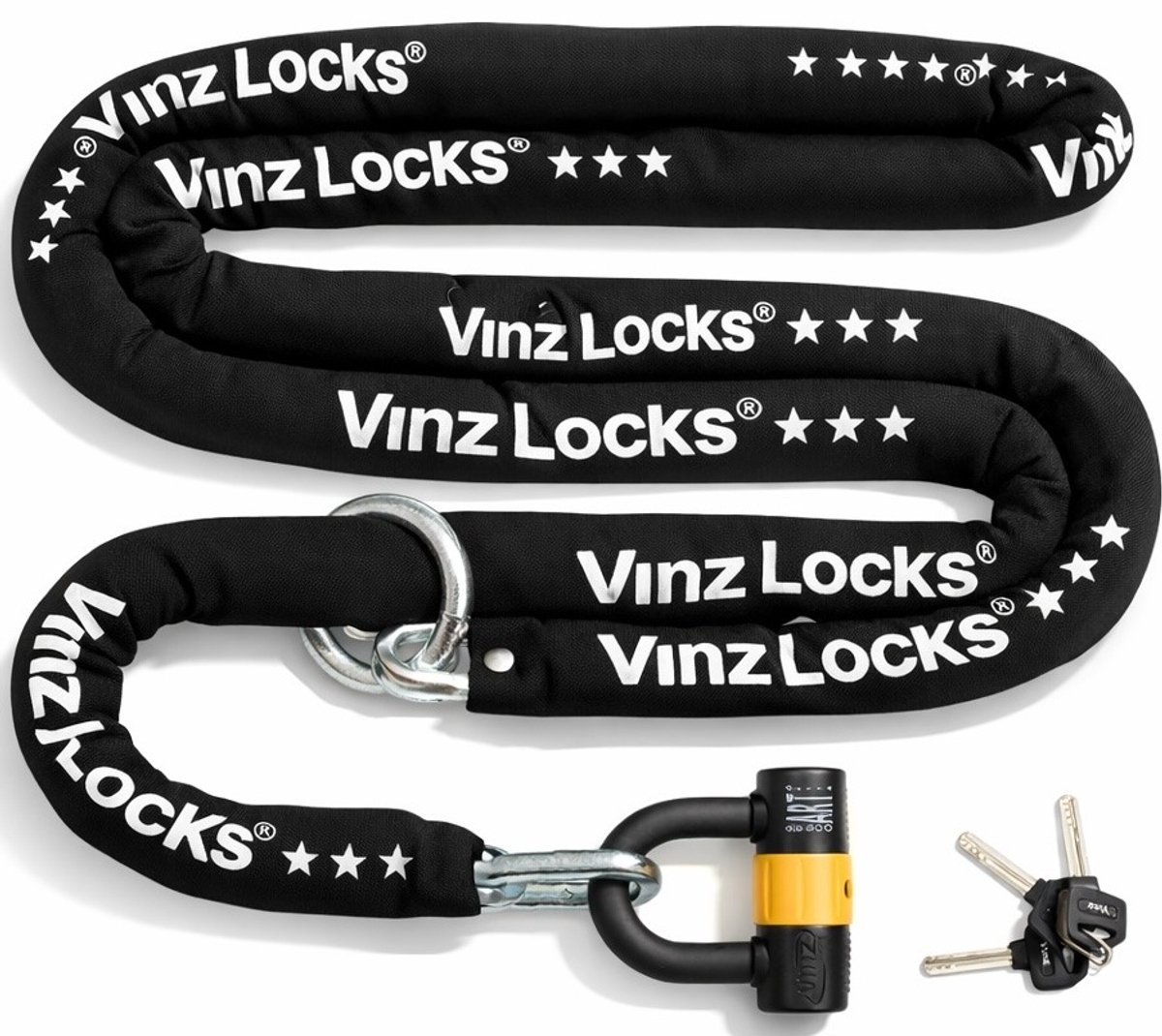 VINZ Kungur Scooterslot ART 3 - 300cm (past door spaakwiel)
