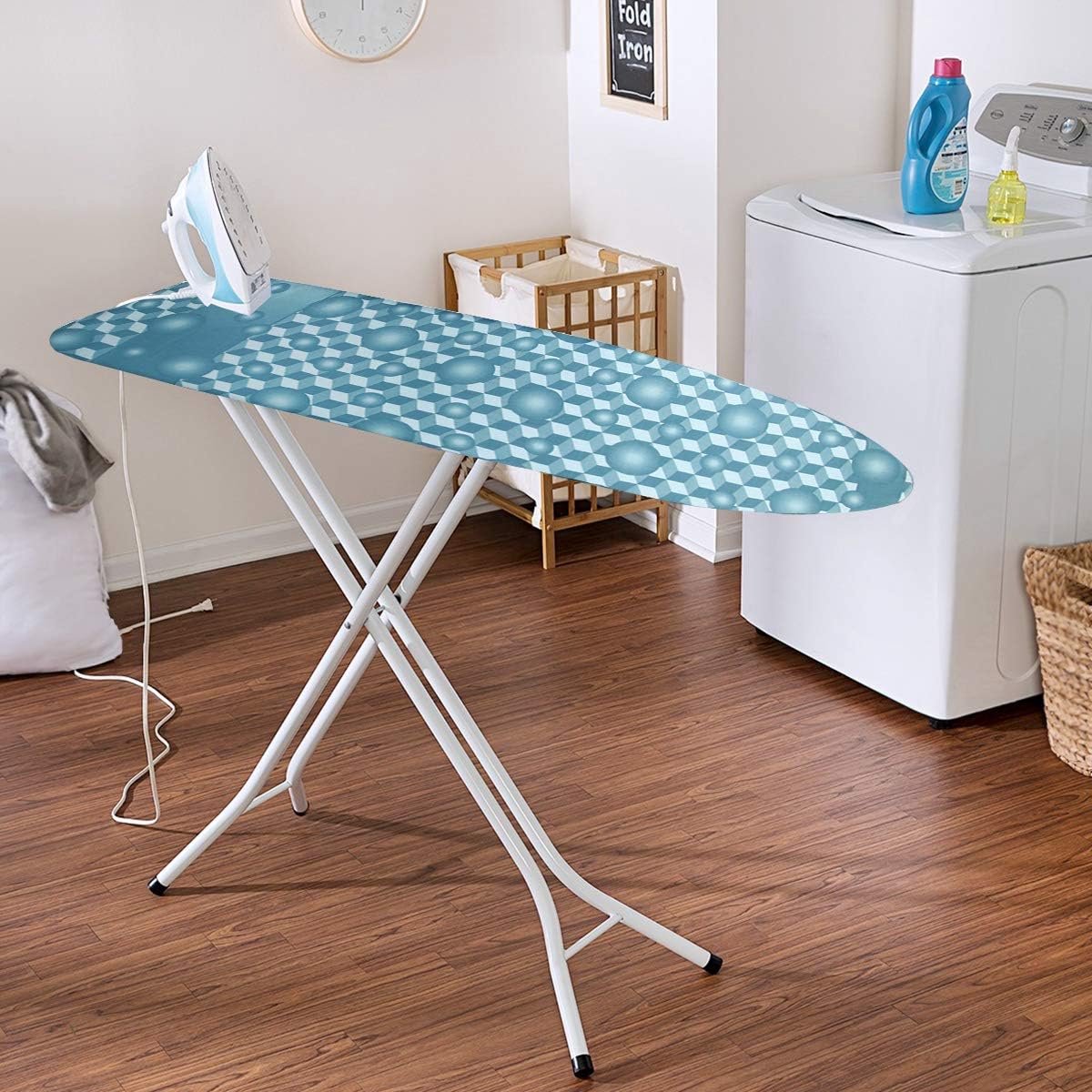 Strijkplankhoes met vlekbestendige afwerking en elastische rand - 38 x 137 cm