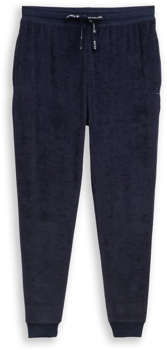 Tom Tailor - Pyjamabroek met structuur - Maat 50 - blue-dark-solid