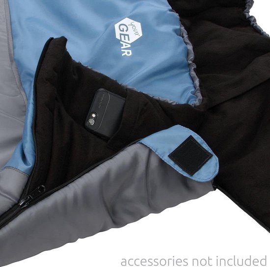 Duo 2-Persoons Slaapzak -7°C - Katoenen Voering, Comfortabel en Waterafstotend - 230x160 cm — afbeelding 2