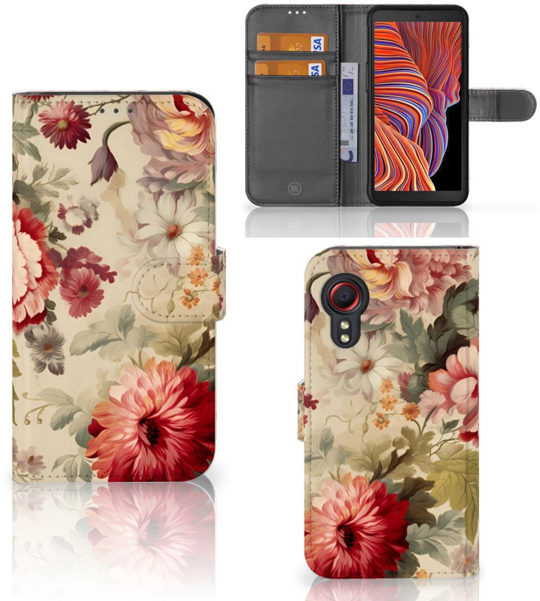 Hoesje voor Samsung Galaxy Xcover 5 Bloemen