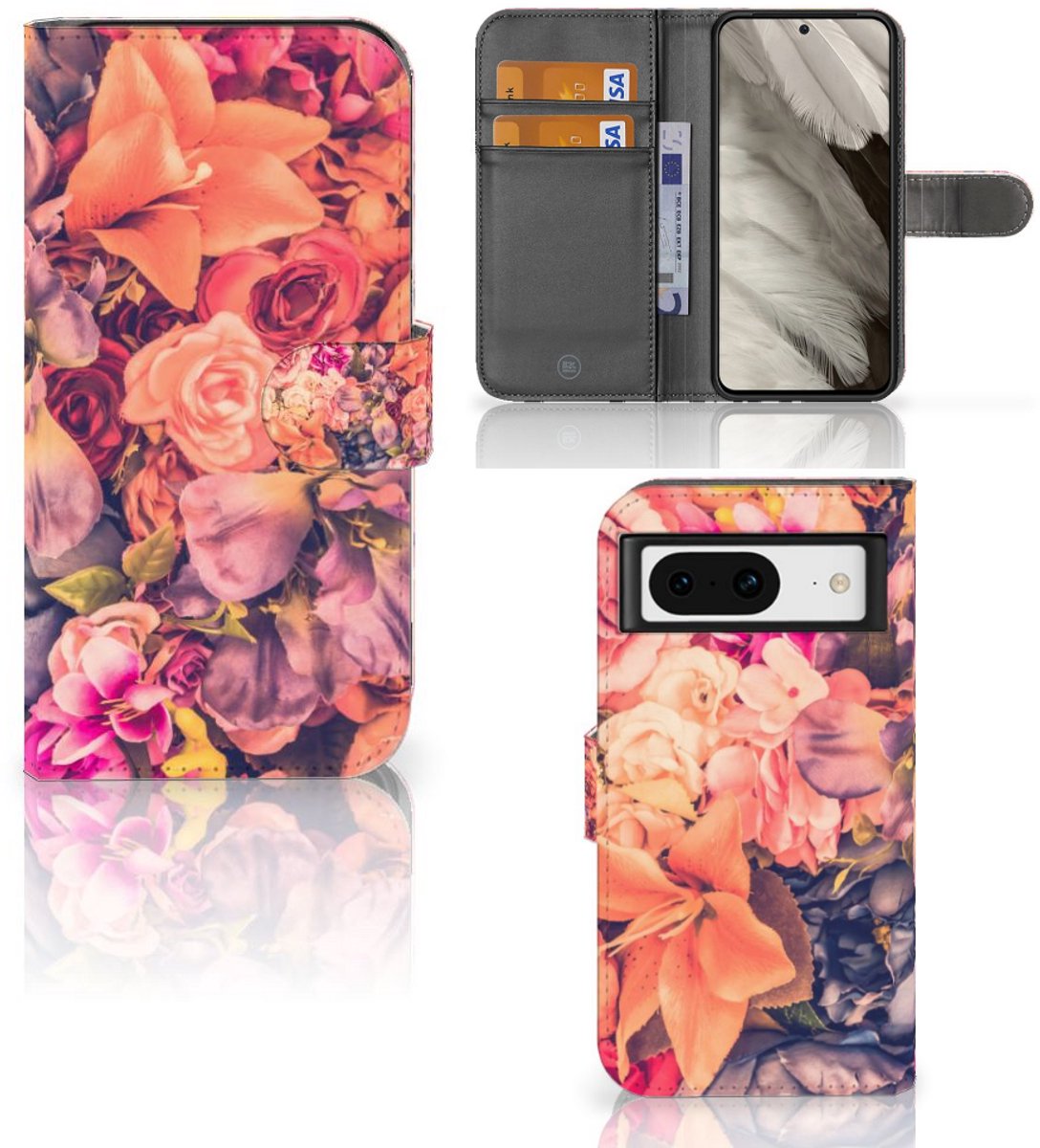 Google Pixel 8 Hoesje Bosje Bloemen