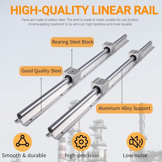 Lineaire Rails Lineaire Rails & Lagers voor CNC-machines en 3D-printers – Set van 2 x ...