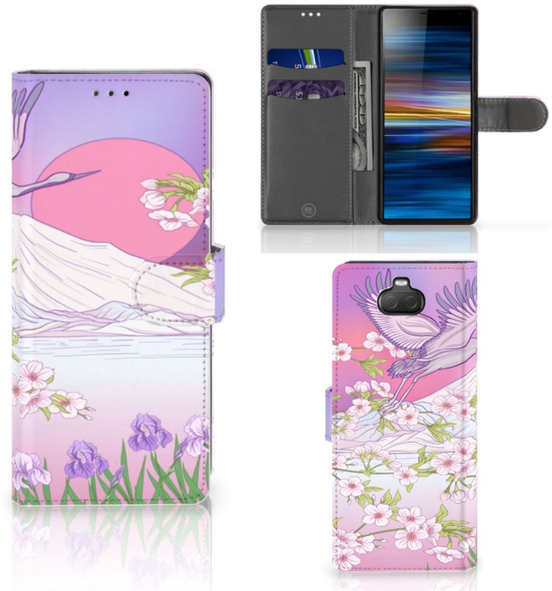 Sony Xperia 10 Telefoonhoesje met Pasjes Bird Flying