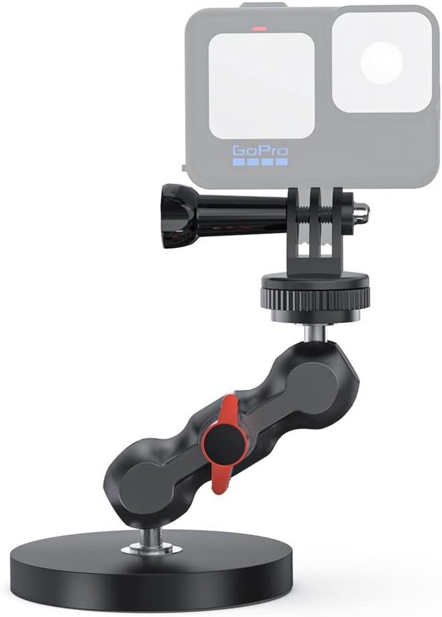 Magnetische cameramontage met universele kop voor actiecamera's