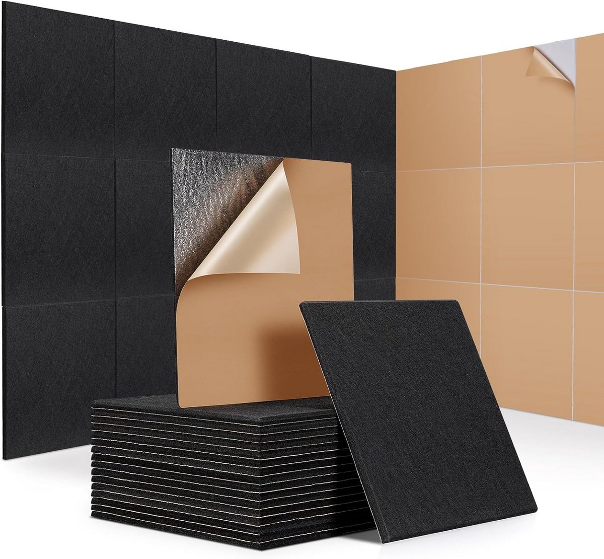 Akoestische Absorberende Panelen 30 x 30 cm - Geluidsisolerende Oplossingen voor Muur en Studio